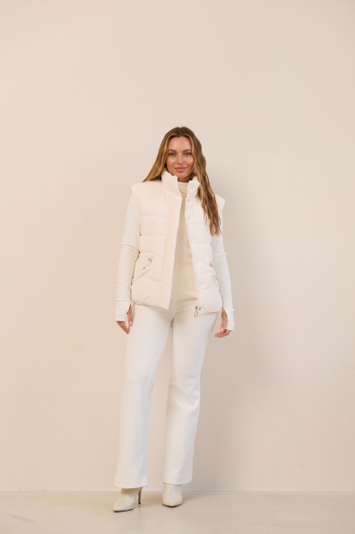 Жилет Бомонд 60 Плащівка Ammy 16724 Цвет: Молоко