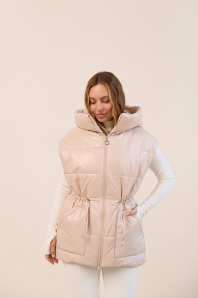 Жилет Спайс Плащівка Full Dull 16722 Цвет: світло бежевий