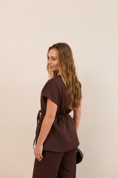 Костюм Стейл Костюмка креп стрейч 16659 Цвет: Шоколад