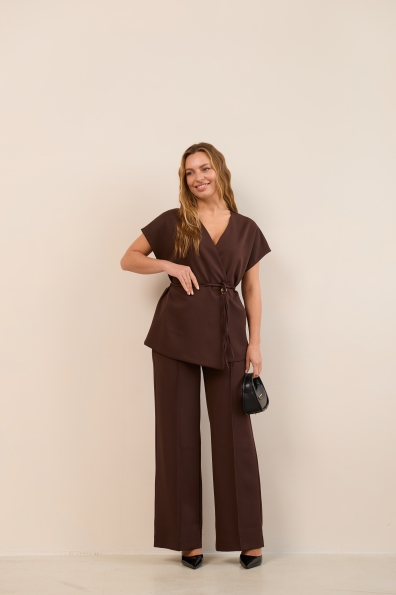 Костюм Стейл Костюмка креп стрейч 16659 Цвет: Шоколад
