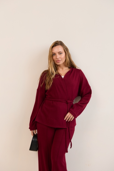 Купити Костюм "Мей" Трикотаж Ангора смужка велика 16784 оптом і в роздріб