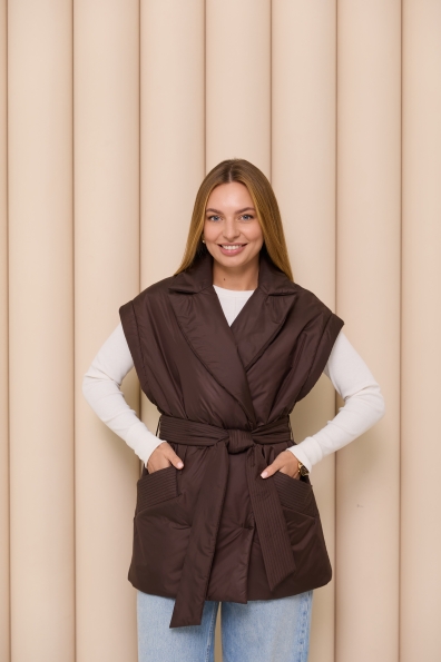 Куртка-жилет Форбс плащівка Gloria 16740 Цвет: Шоколад