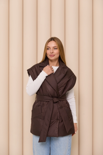 Куртка-жилет Форбс плащівка Gloria 16740 Цвет: Шоколад