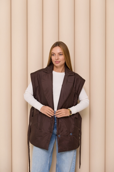 Куртка-жилет Форбс плащівка Gloria 16740 Цвет: Шоколад