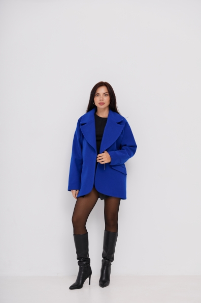 Пальто Лайф Кашемір Турецький 16617 Цвет: Електрик 228393