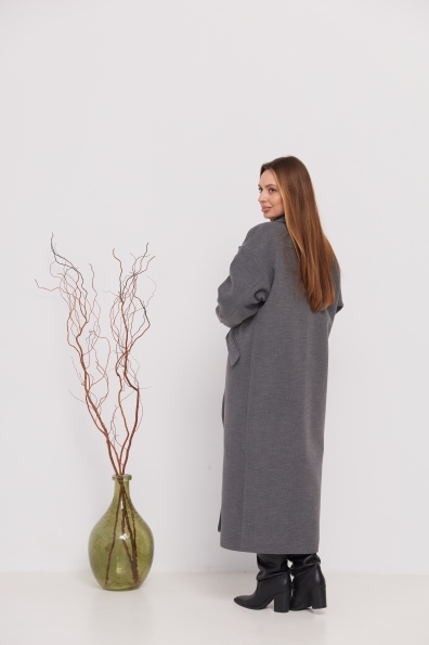 Пальто Париж 120 Кашемір Турецький 16787 Цвет: Сірий