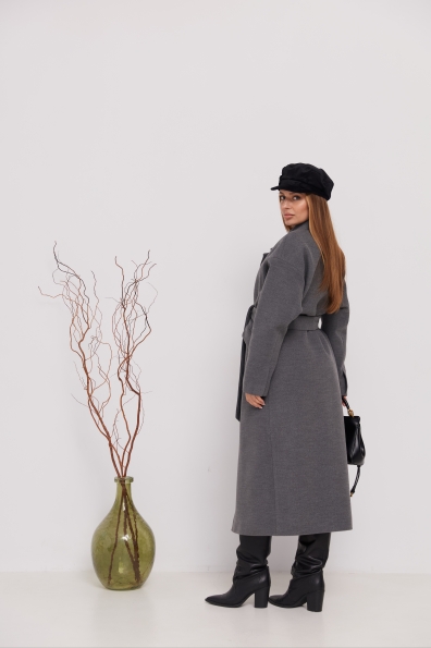 Пальто Париж 120 Кашемір Турецький 16787 Цвет: Сірий