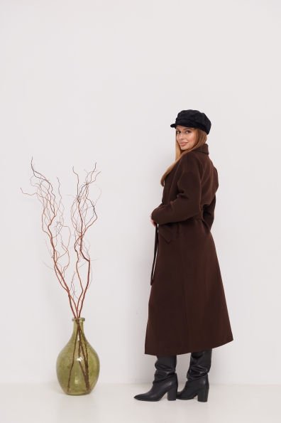 Пальто Париж 120 Кашемір Турецький 16787 Цвет: Шоколад 147828