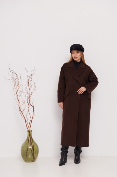 Пальто Париж 120 Кашемір Турецький 16787 Цвет: Шоколад 147828