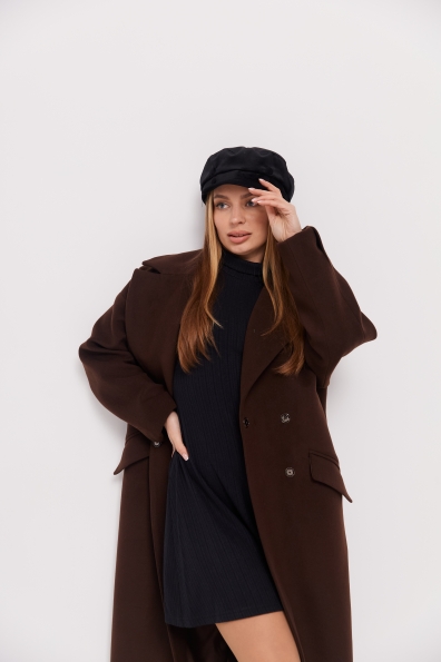 Пальто Париж 120 Кашемір Турецький 16787 Цвет: Шоколад 147828