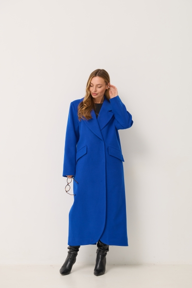 Пальто Джил 125 Кашемір Турецький д/м 16793 Цвет: Електрик 228393