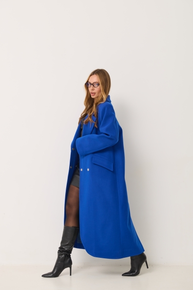 Пальто Джил 125 Кашемір Турецький д/м 16793 Цвет: Електрик 228393