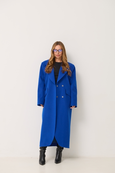 Пальто Джил 125 Кашемір Турецький д/м 16793 Цвет: Електрик 228393