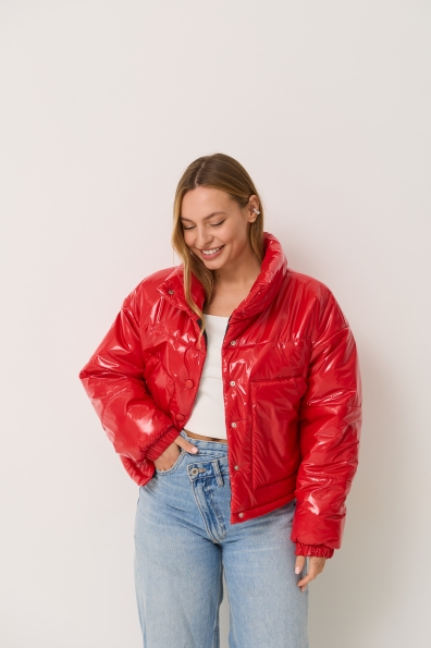 Куртка Шифр Плащівка Монклер 16756 Цвет: Червоний