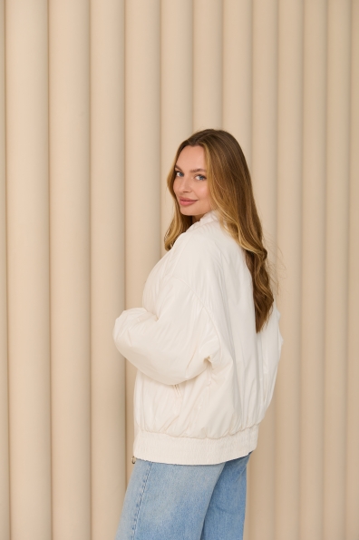 Куртка Барселона плащівка Full Dull 16758 Цвет: Молоко