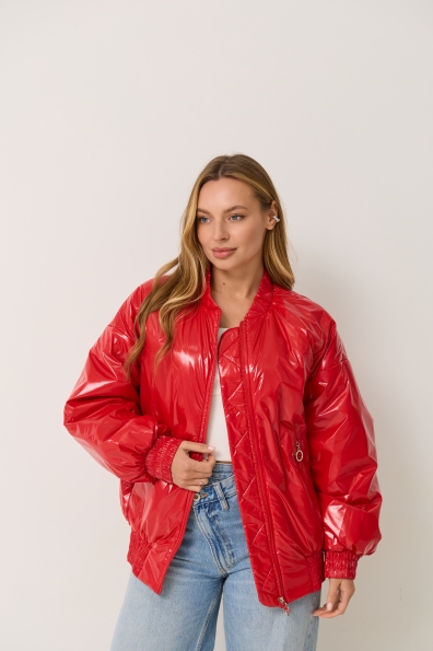 Куртка Барселона плащівка Монклер 16764 Цвет: Червоний