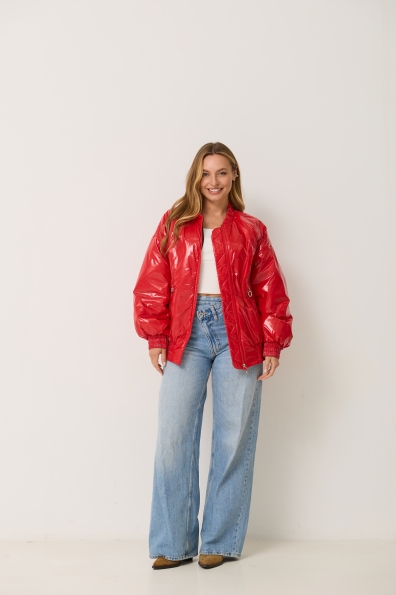 Куртка Барселона плащівка Монклер 16764 Цвет: Червоний