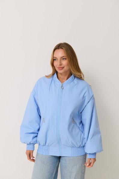 Куртка Барселона плащівка Full Dull 16758 Цвет: Блакитний