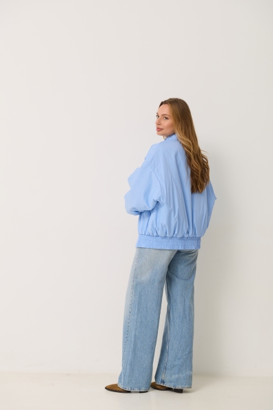 Куртка Барселона плащівка Full Dull 16758 Цвет: Блакитний