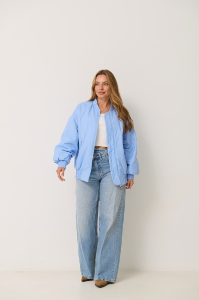 Куртка Барселона плащівка Full Dull 16758 Цвет: Блакитний