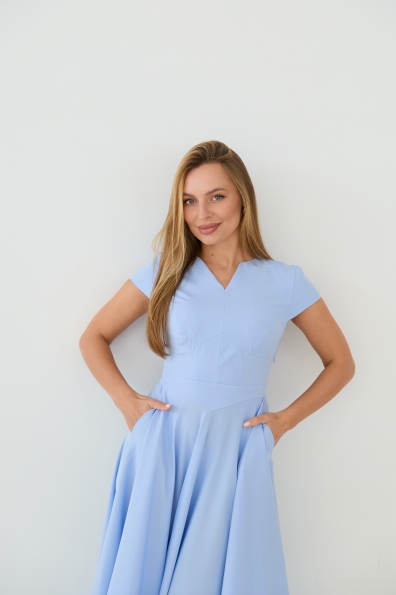 Сукня Мері 16824 Цвет: Блакитний