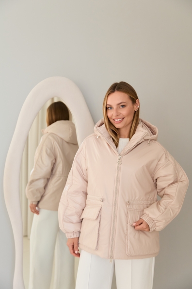 Куртка Бренд 16818 Цвет: світло бежевий