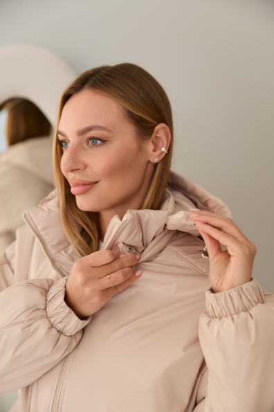 Куртка Бренд 16818 Цвет: світло бежевий