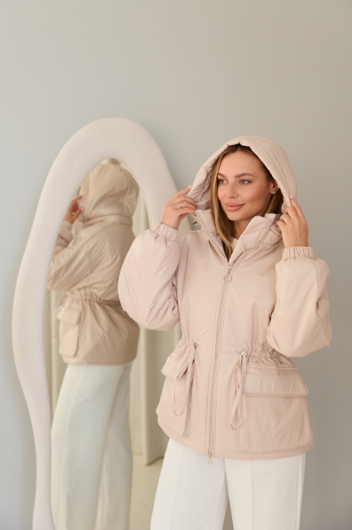Куртка Бренд 16818 Цвет: світло бежевий