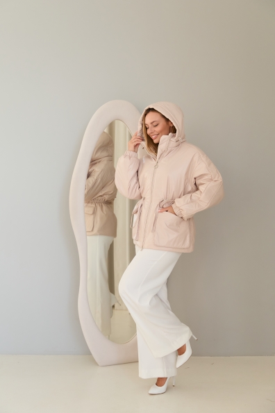 Куртка Бренд 16818 Цвет: світло бежевий