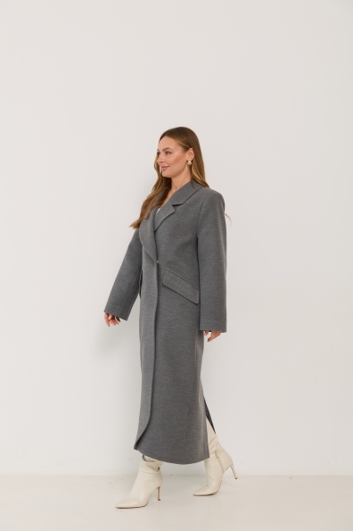 Пальто Джил 16793 Цвет: Сірий