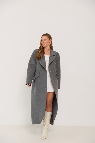 Пальто Джил 16793 Цвет: Сірий