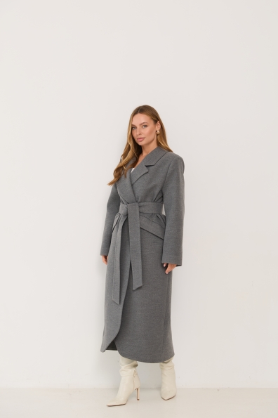 Пальто Джил 16793 Цвет: Сірий