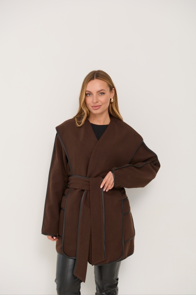 Пальто Нота 16650 Цвет: Шоколад 