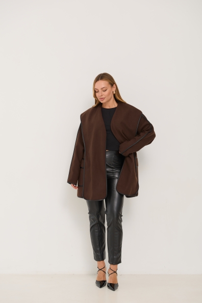 Пальто Нота 16650 Цвет: Шоколад 