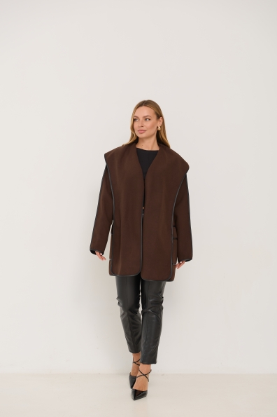 Пальто Нота 16650 Цвет: Шоколад 