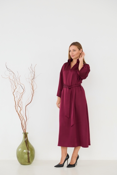 Сукня Ева 16605 Цвет: Марсала