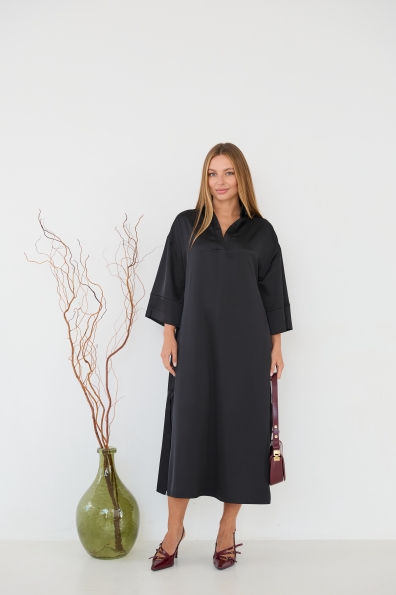 Сукня Ева 16605 Цвет: Чорний