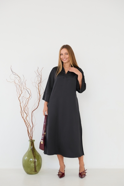 Сукня Ева 16605 Цвет: Чорний