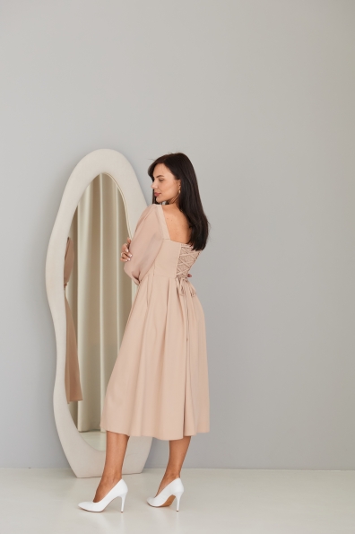 Сукня Сінді 16832 Цвет: Бежевий