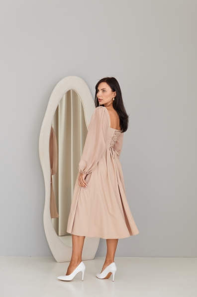 Сукня Сінді 16832 Цвет: Бежевий