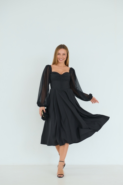 Сукня Сінді 16832 Цвет: Чорний