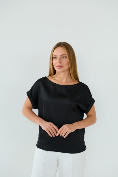 Блуза Тедді 16860 Цвет: Чорний